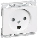 hvid modul 1 jord med n 2p stikkontakt 66 opus lk