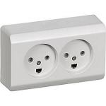 lysegr jord med dobbelt udvendig stikkontakt 66 opus lk