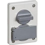 lysegr ip44 afbryder m drejestikkontakt lk