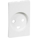 hvid jord med 2-pol modul 5 1 stikkontakt for kning afd fuga lk