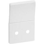 hvid 2-pol afbryder med stikkontakt for kning afd tangent fuga lk