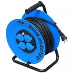Billede af Blue Electric Basicline kabeltromle, 230V, 4 udtag, 25 mtr 3G1,5 med jord