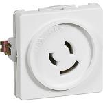 hvid jord leder 2 50x50mm lampestikkontakt fuga lk