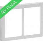 Se LK FUGA ® Design Ramme 63 Soft, 2x1,5 modul vandret, lysegrå hos Elvvs.dk