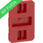 Se LK FUGA ® Låg for FUGA indmurings- og indstøbningsdåser 1,5 modul, rød hos Elvvs.dk