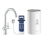 kedel rund med m rrelse st i kedel c-tud med kkenarmatur k duo ii red grohe
