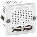 kning afd uden modul 1 udtag 2 med 1a 2 lader usb fuga lk