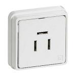 hvid udvendig 3p t1 telefonudt fuga