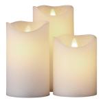 hvid 15cm 5 12 5xh10 7 t s stk 3 bordlys exclusive sara - 80016 sirius