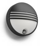 gelsessensor bev ip44 230v 1x6w sort glampe v yarrow mygarden