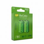 2-pack nimh 3000mah c genopladelig gp