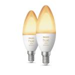 2-pak lumen 470 5w e14 ambiance white hue philips