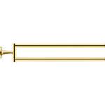 50x465x80mm guld poleret i hndkldeholder t starck duravit