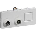 modul 2 td301 hvid se slutd rj45 radio tv antenneudtag fuga lk