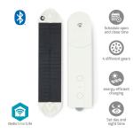 SmartLife Robot med Gardin | Kabelsystem | Foldegardiner / Panel gardiner / Rullegardiner | Solar Powered / USB Drevet | 2000 mAh | Bluetooth | Hvid