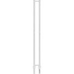 stl rustfrit hvidlakeret 1480x130mm hndkldetrrer elektrisk twin kriss