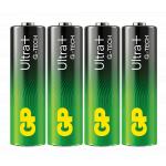 4-pak batteri lr06 aa alkaline plus ultra gp