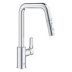 forkromet spray dual u-tud kkkenarmatur eurosmart grohe