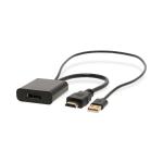 box stk 1 sort pvc lige guldplateret han usb-a han displayport stik hdmi adapter hdmi