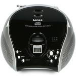 slv sort cd-afspiller med fm-radio stereo brbar