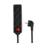 sort sluk nd t off-knap on indbygget 5mm 3g1 h05vv-f 45 vinkel kontakt hz 60 50 ac v 230 jordkontakt jordforbindelse slags a 16 w 3680 m 00 5 3-vejs 6 7 cee e type france socket udvidelse