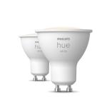 2-pak lumen 400 2w 4 gu10 white hue philips