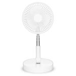 hvid li-ion-batteri med piedestalventilator cm 20 og bord- fleksibel rbar b nedis