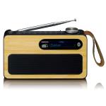 black bamboo bluetooth med fm-radio dab rbar b lenco