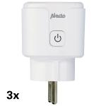 hvid 3-pak 3680w 16a energimonitor med wi-fi-stik smart