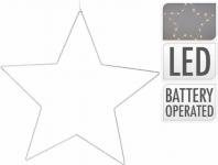 3xaa 18 6 timer led 20 450mm julestjerne